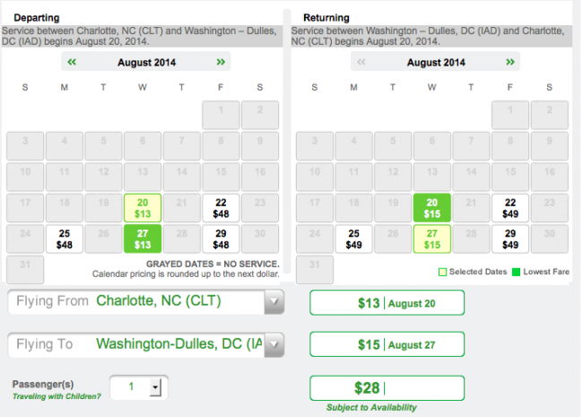 cheap flight tickets to washington dc