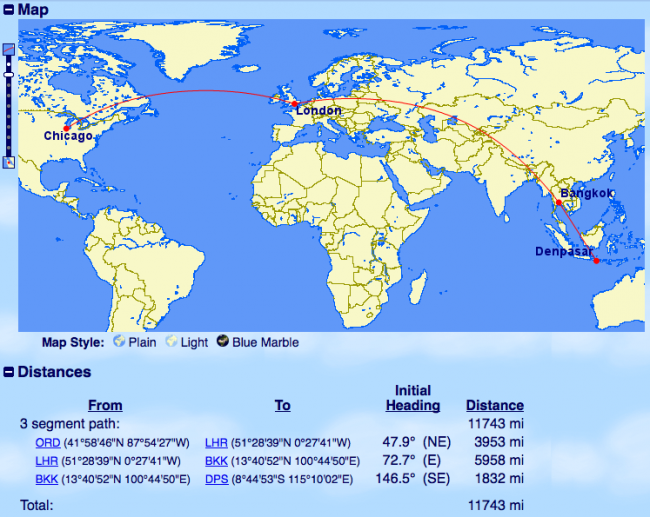 ORD-LHR-BKK-DPS