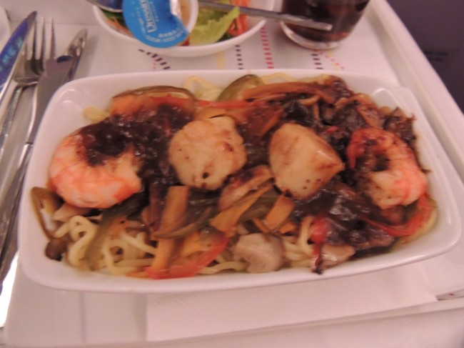 Shrimp over Noodles