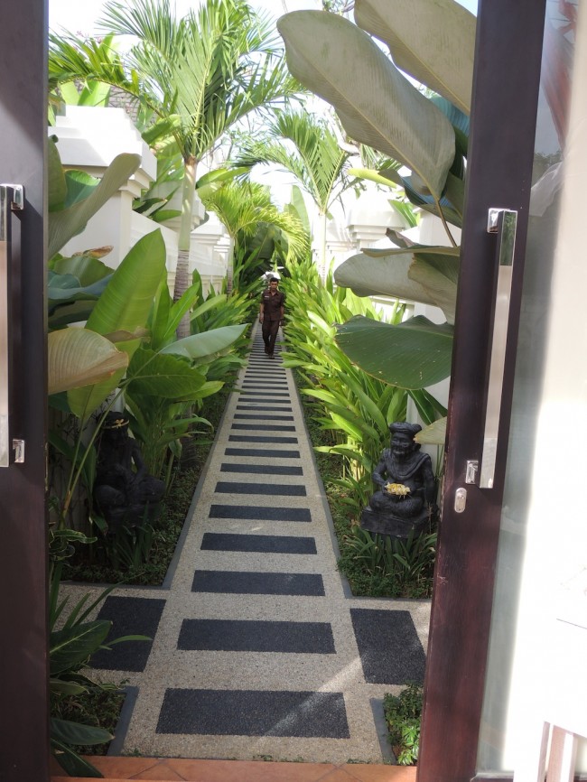 Walkway through Palms to the Villas
