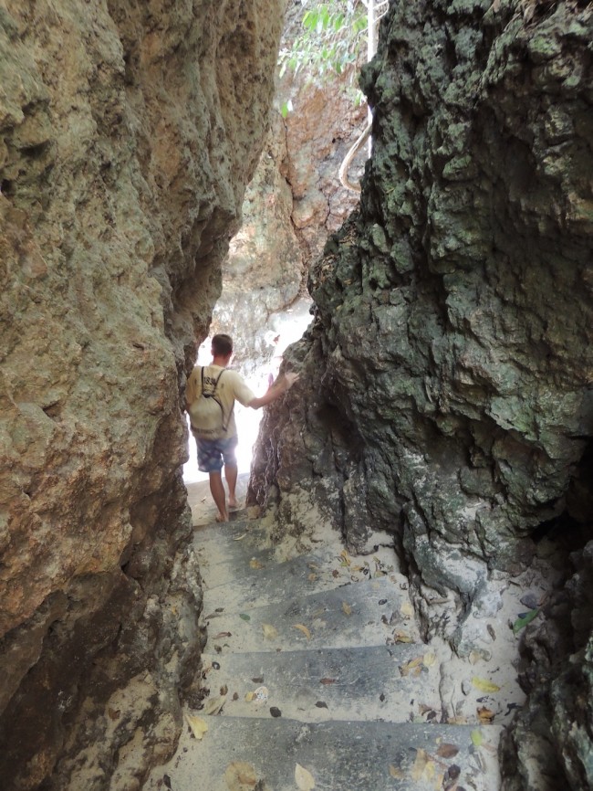 Stairs leading to Padang Padang Beach