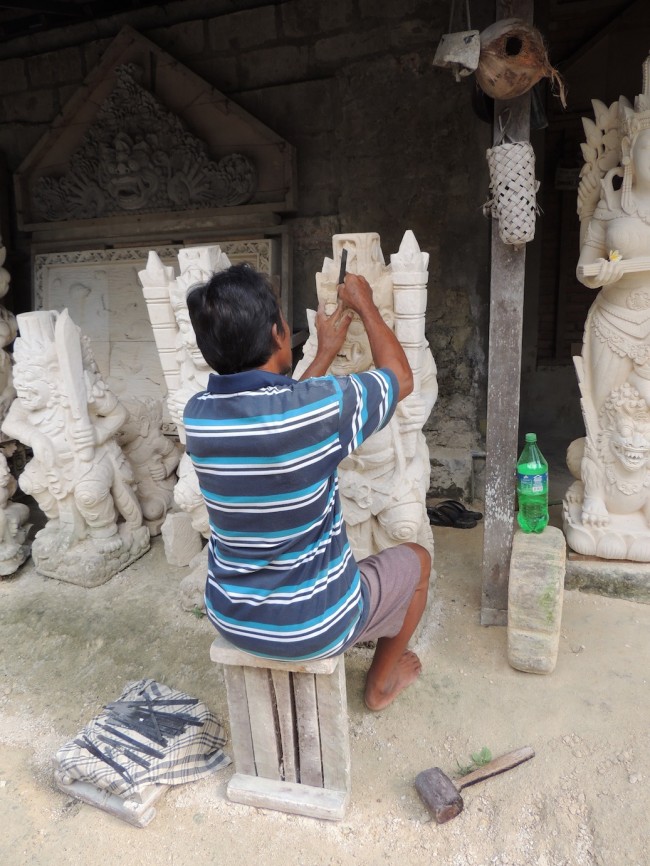 Stone Carver at Work