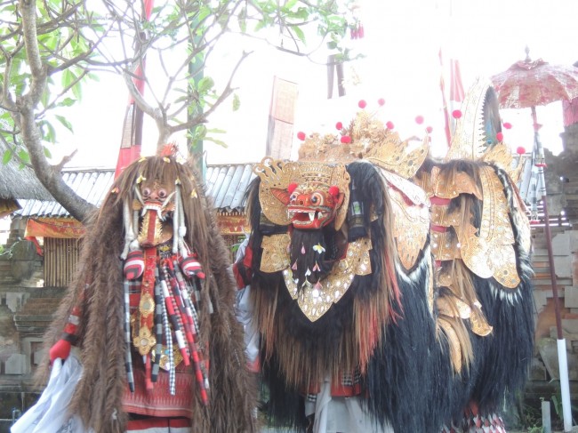 Monkey and Tiger in Barong Dance Performance