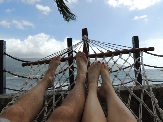 Relaxing in a Hammock