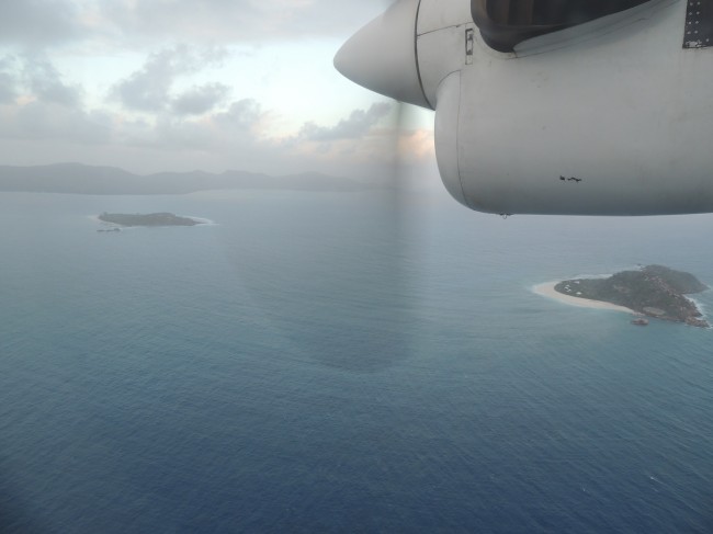 View En Route to Praslin - Air Seychelles