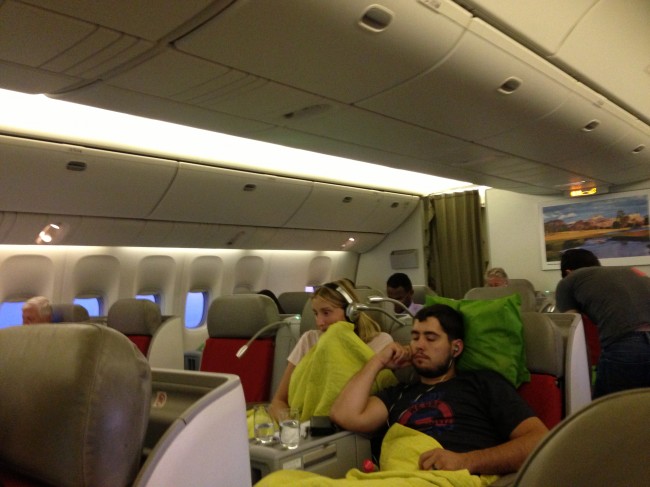 Ethiopian Airlines 777 Business Class Cabin