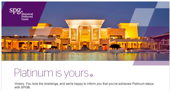 Starwood Hotels Status Challenge