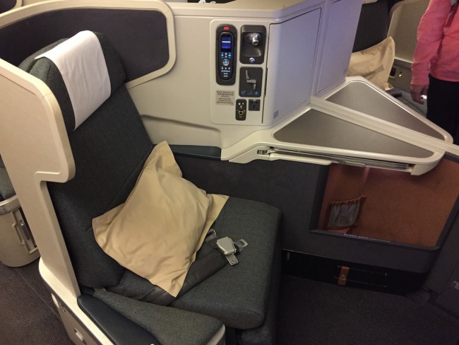 Cathay Pacific Business Class New York to Hong Kong