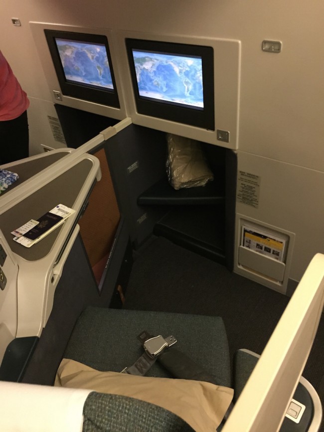 Cathay Pacific Business Class New York to Hong Kong