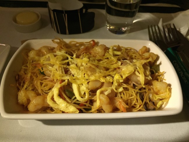 Cathay Pacific Business Class - Stir-fried Singaporean Rice Vermicelli