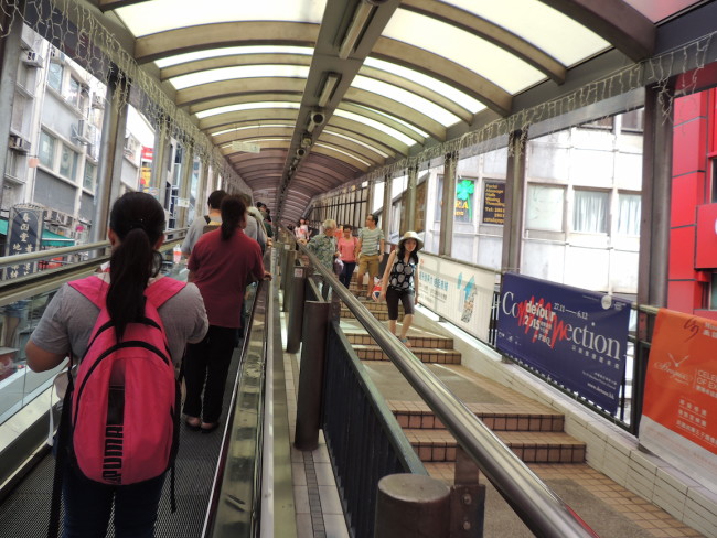 Mid-Level Escalators Hong Kong