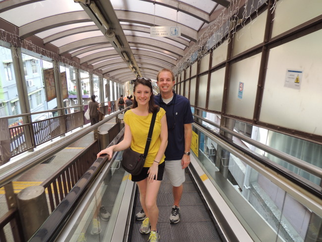 Mid-Level Escalators Hong Kong