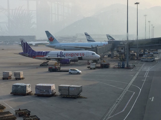 HK Express A320 (along with Air Canada, El Al from Israel, and Cathay Pacific)