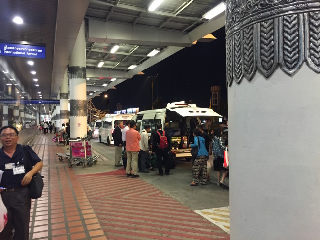 Outside Chiang Mai Airport